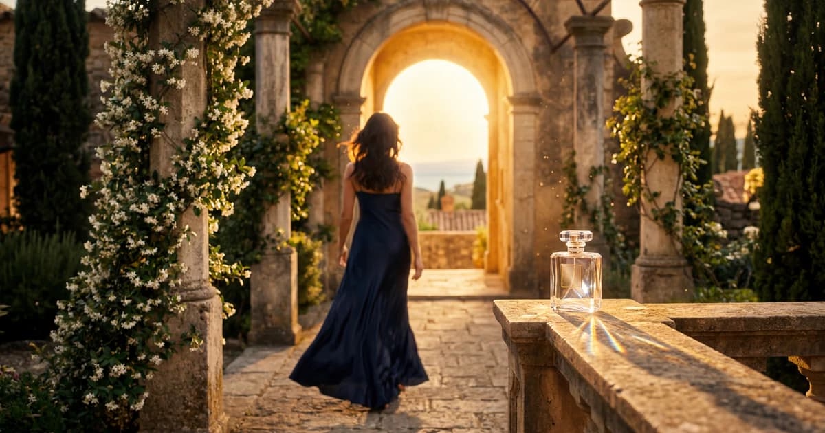 Fragrance campaign — hero visual