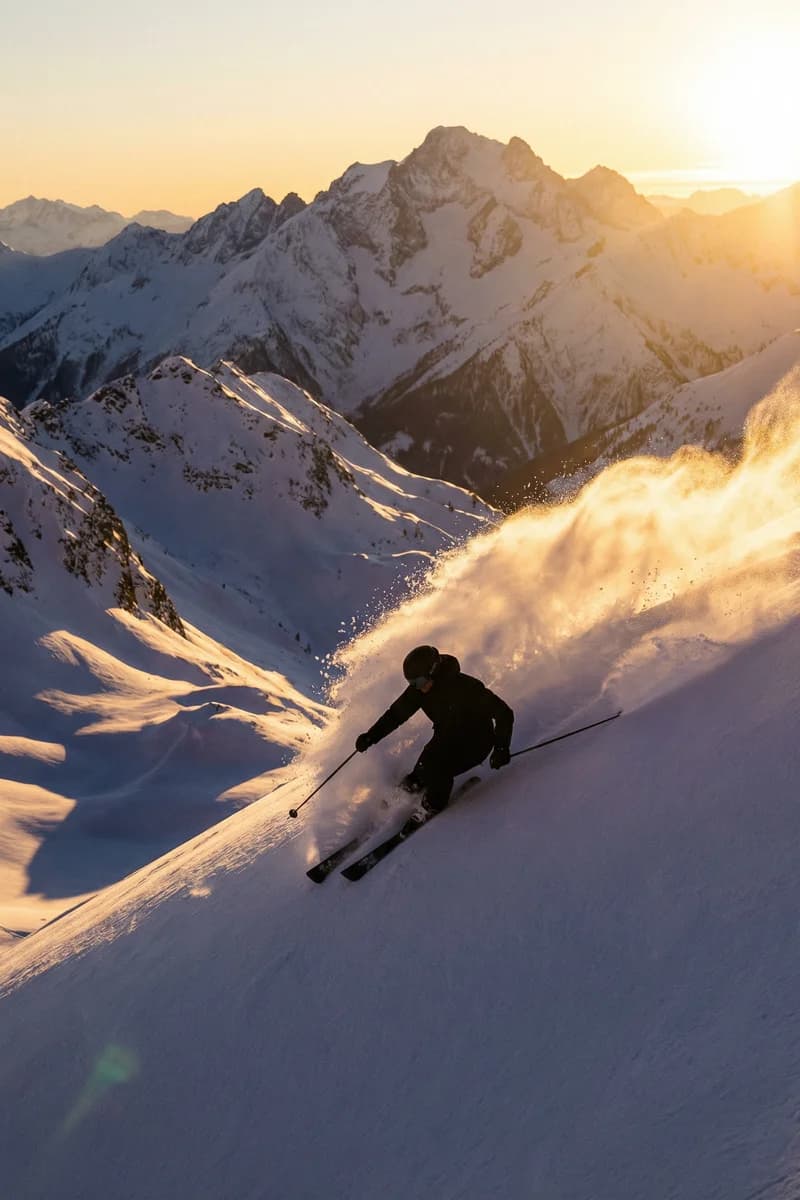 Sport campaign — skiing, visual 1