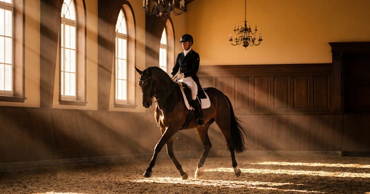 Sport campaign — equestrian, hero visual